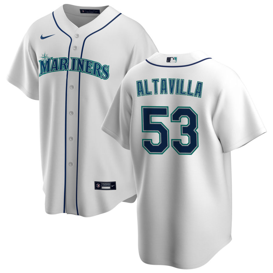 Nike Men #53 Dan Altavilla Seattle Mariners Baseball Jerseys Sale-White